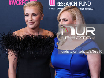 Ramona Agruma and girlfriend/Australian actress Rebel Wilson arrive at The Women's Cancer Research Fund's An Unforgettable Evening Benefit G...