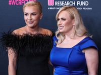 Ramona Agruma and girlfriend/Australian actress Rebel Wilson arrive at The Women's Cancer Research Fund's An Unforgettable Evening Benefit G...