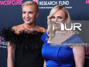 Ramona Agruma and girlfriend/Australian actress Rebel Wilson arrive at The Women's Cancer Research Fund's An Unforgettable Evening Benefit G...