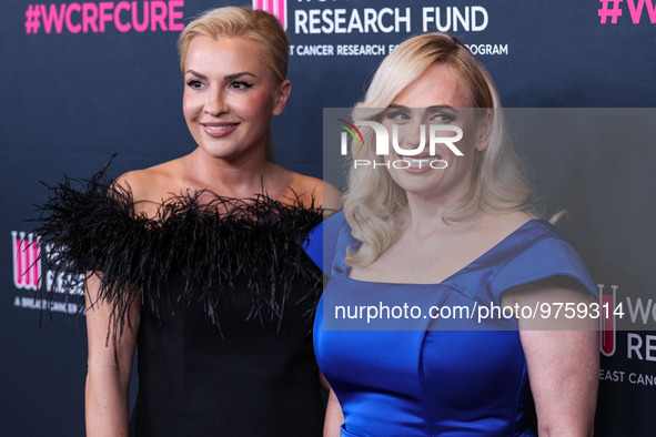 Ramona Agruma and girlfriend/Australian actress Rebel Wilson arrive at The Women's Cancer Research Fund's An Unforgettable Evening Benefit G...