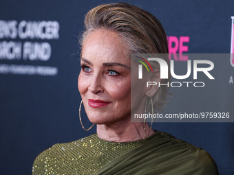 American actress Sharon Stone arrives at The Women's Cancer Research Fund's An Unforgettable Evening Benefit Gala 2023 held at the Beverly W...