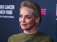 American actress Sharon Stone arrives at The Women's Cancer Research Fund's An Unforgettable Evening Benefit Gala 2023 held at the Beverly W...