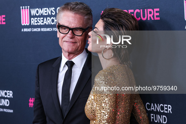 American actor, author and entrepreneur Harry Hamlin and wife/American actress, television personality and model Lisa Rinna arrive at The Wo...