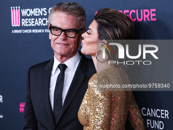 American actor, author and entrepreneur Harry Hamlin and wife/American actress, television personality and model Lisa Rinna arrive at The Wo...