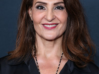 Canadian actress, director, producer and screenwriter Nia Vardalos arrives at The Women's Cancer Research Fund's An Unforgettable Evening Be...