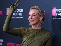 American actress Sharon Stone arrives at The Women's Cancer Research Fund's An Unforgettable Evening Benefit Gala 2023 held at the Beverly W...