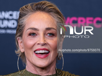 American actress Sharon Stone arrives at The Women's Cancer Research Fund's An Unforgettable Evening Benefit Gala 2023 held at the Beverly W...