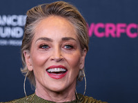 American actress Sharon Stone arrives at The Women's Cancer Research Fund's An Unforgettable Evening Benefit Gala 2023 held at the Beverly W...