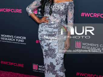 American model, reality television personality and actress Cynthia Bailey arrives at The Women's Cancer Research Fund's An Unforgettable Eve...