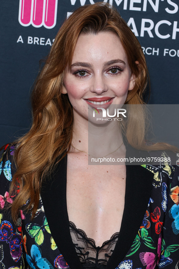 Australian actress Natasha Bassett arrives at The Women's Cancer Research Fund's An Unforgettable Evening Benefit Gala 2023 held at the Beve...