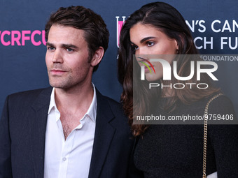 American actor, director and producer Paul Wesley and Natalie Kuckenburg arrive at The Women's Cancer Research Fund's An Unforgettable Eveni...