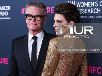 American actor, author and entrepreneur Harry Hamlin and wife/American actress, television personality and model Lisa Rinna arrive at The Wo...