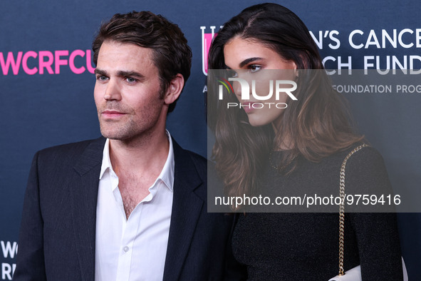 American actor, director and producer Paul Wesley and Natalie Kuckenburg arrive at The Women's Cancer Research Fund's An Unforgettable Eveni...