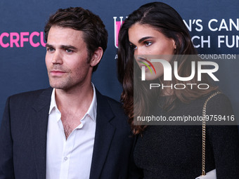 American actor, director and producer Paul Wesley and Natalie Kuckenburg arrive at The Women's Cancer Research Fund's An Unforgettable Eveni...