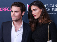 American actor, director and producer Paul Wesley and Natalie Kuckenburg arrive at The Women's Cancer Research Fund's An Unforgettable Eveni...