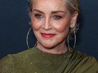 American actress Sharon Stone arrives at The Women's Cancer Research Fund's An Unforgettable Evening Benefit Gala 2023 held at the Beverly W...