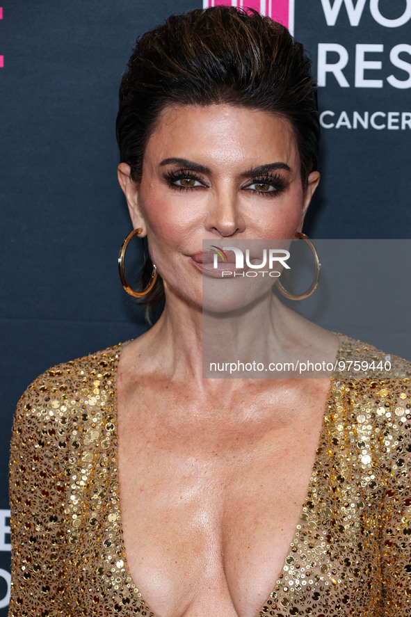 American actress, television personality and model Lisa Rinna arrives at The Women's Cancer Research Fund's An Unforgettable Evening Benefit...