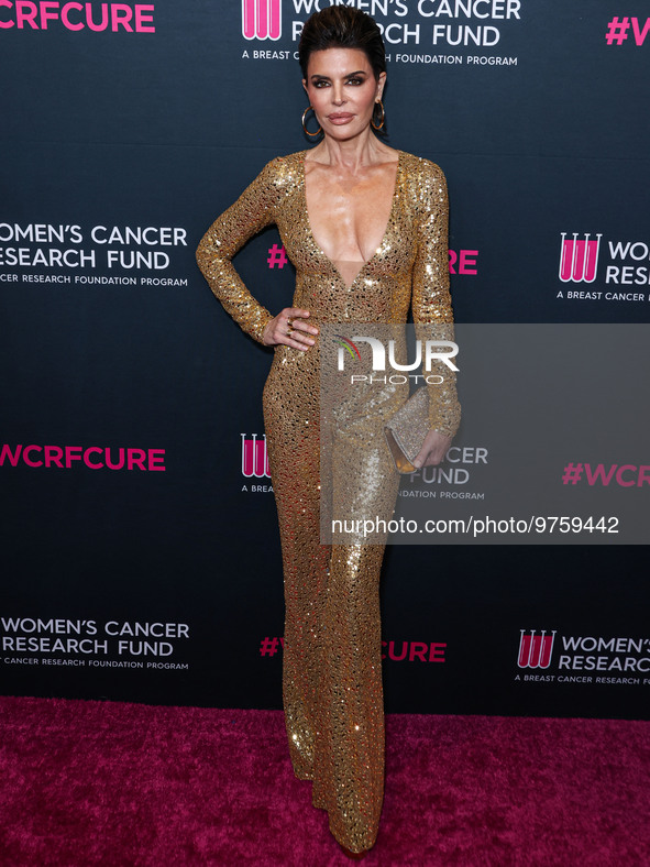 American actress, television personality and model Lisa Rinna arrives at The Women's Cancer Research Fund's An Unforgettable Evening Benefit...