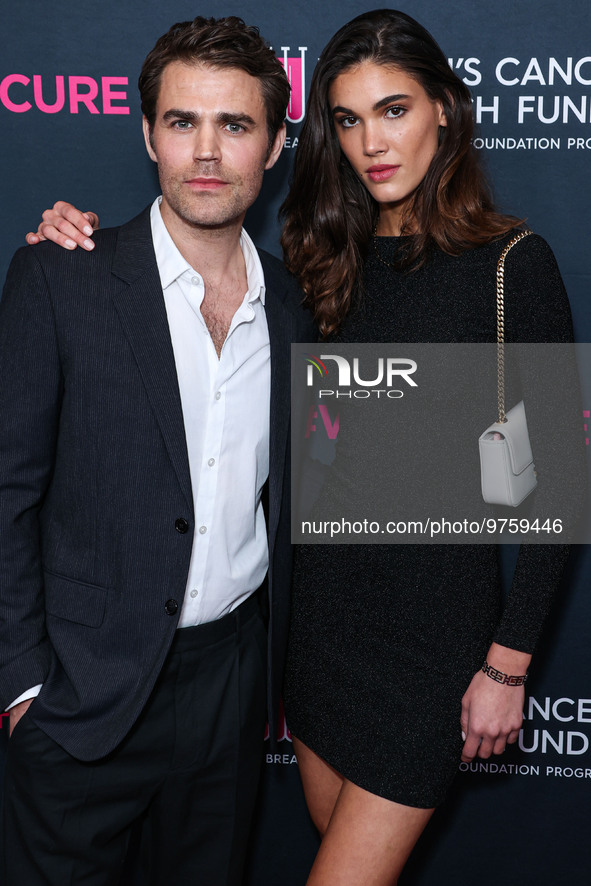 American actor, director and producer Paul Wesley and Natalie Kuckenburg arrive at The Women's Cancer Research Fund's An Unforgettable Eveni...