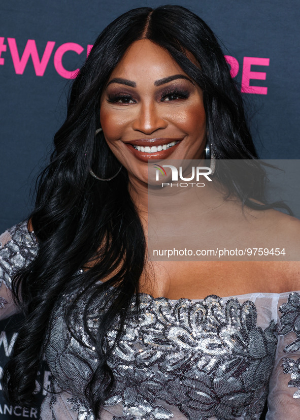 American model, reality television personality and actress Cynthia Bailey arrives at The Women's Cancer Research Fund's An Unforgettable Eve...