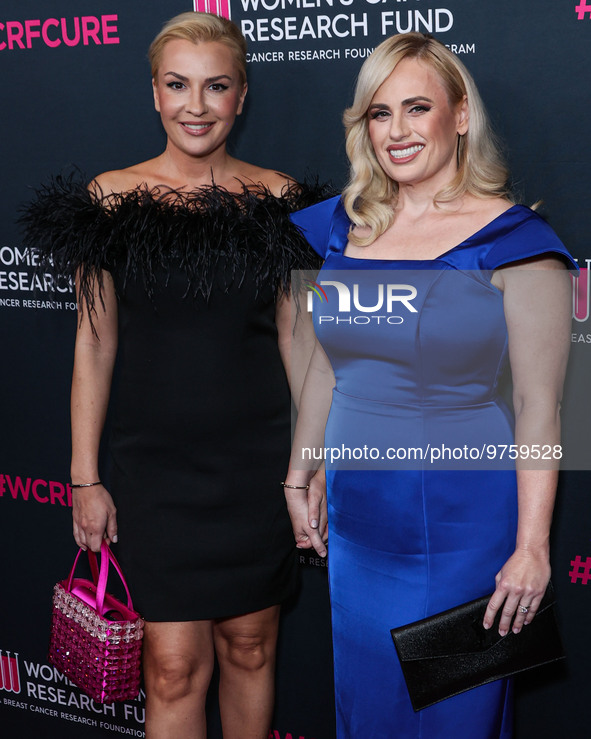 Ramona Agruma and girlfriend/Australian actress Rebel Wilson arrive at The Women's Cancer Research Fund's An Unforgettable Evening Benefit G...