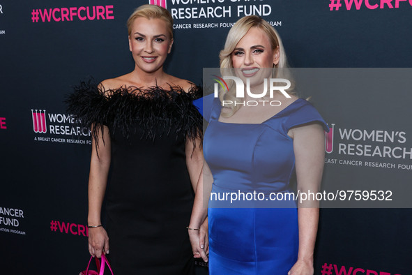 Ramona Agruma and girlfriend/Australian actress Rebel Wilson arrive at The Women's Cancer Research Fund's An Unforgettable Evening Benefit G...