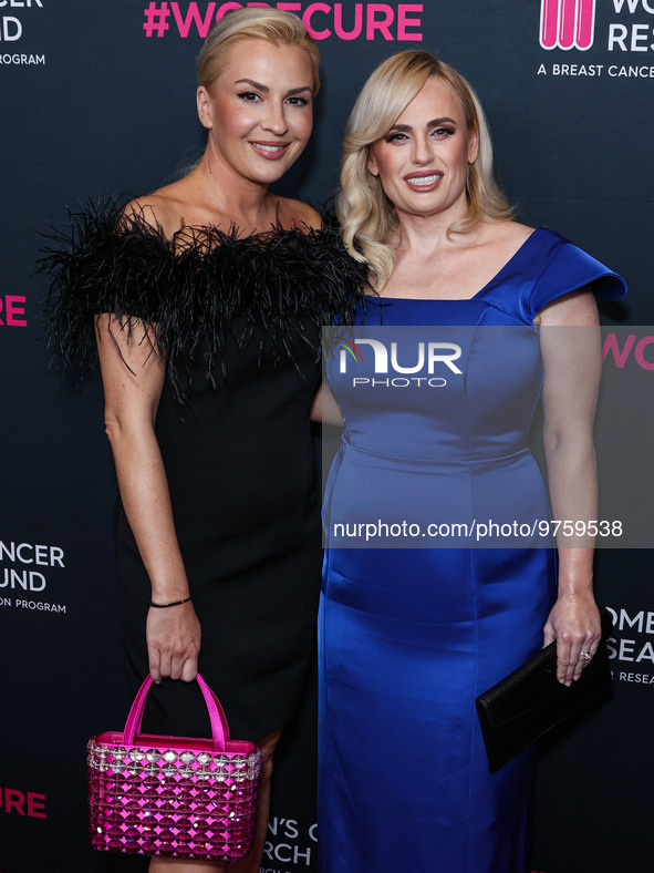 Ramona Agruma and girlfriend/Australian actress Rebel Wilson arrive at The Women's Cancer Research Fund's An Unforgettable Evening Benefit G...