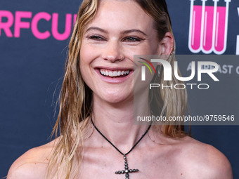 Namibian model Behati Prinsloo arrives at The Women's Cancer Research Fund's An Unforgettable Evening Benefit Gala 2023 held at the Beverly...