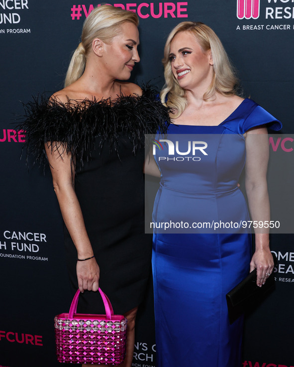 Ramona Agruma and girlfriend/Australian actress Rebel Wilson arrive at The Women's Cancer Research Fund's An Unforgettable Evening Benefit G...