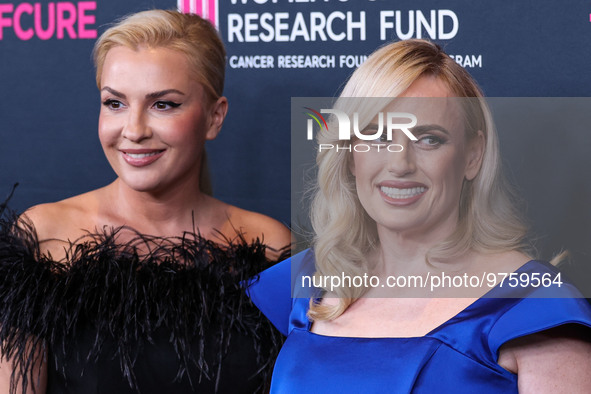 Ramona Agruma and girlfriend/Australian actress Rebel Wilson arrive at The Women's Cancer Research Fund's An Unforgettable Evening Benefit G...