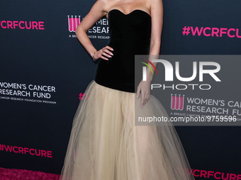 Australian model Megan Blake Irwin arrives at The Women's Cancer Research Fund's An Unforgettable Evening Benefit Gala 2023 held at the Beve...