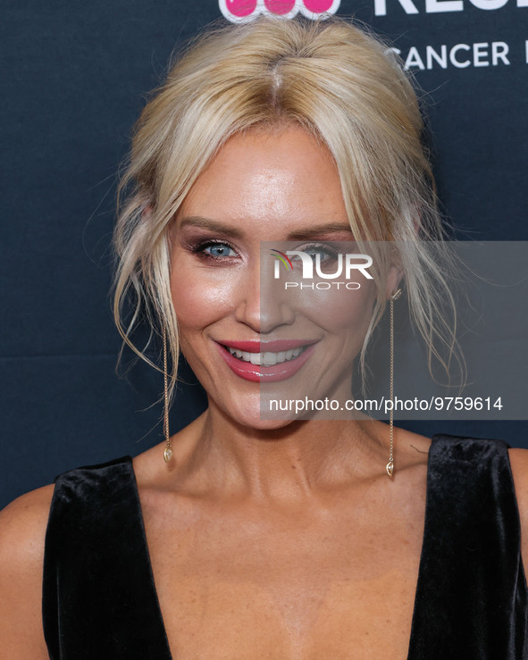 Australian actress and model Nicky Whelan arrives at The Women's Cancer Research Fund's An Unforgettable Evening Benefit Gala 2023 held at t...