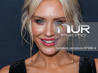 Australian actress and model Nicky Whelan arrives at The Women's Cancer Research Fund's An Unforgettable Evening Benefit Gala 2023 held at t...