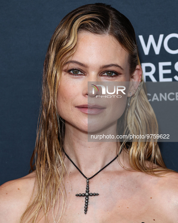 Namibian model Behati Prinsloo arrives at The Women's Cancer Research Fund's An Unforgettable Evening Benefit Gala 2023 held at the Beverly...