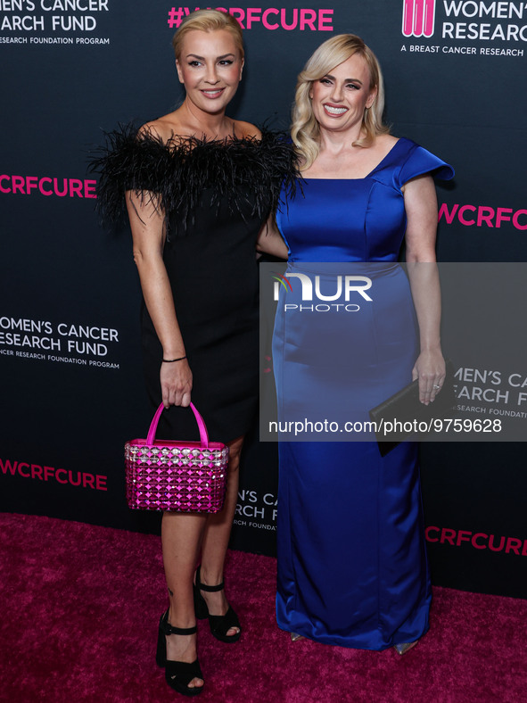 Ramona Agruma and girlfriend/Australian actress Rebel Wilson arrive at The Women's Cancer Research Fund's An Unforgettable Evening Benefit G...