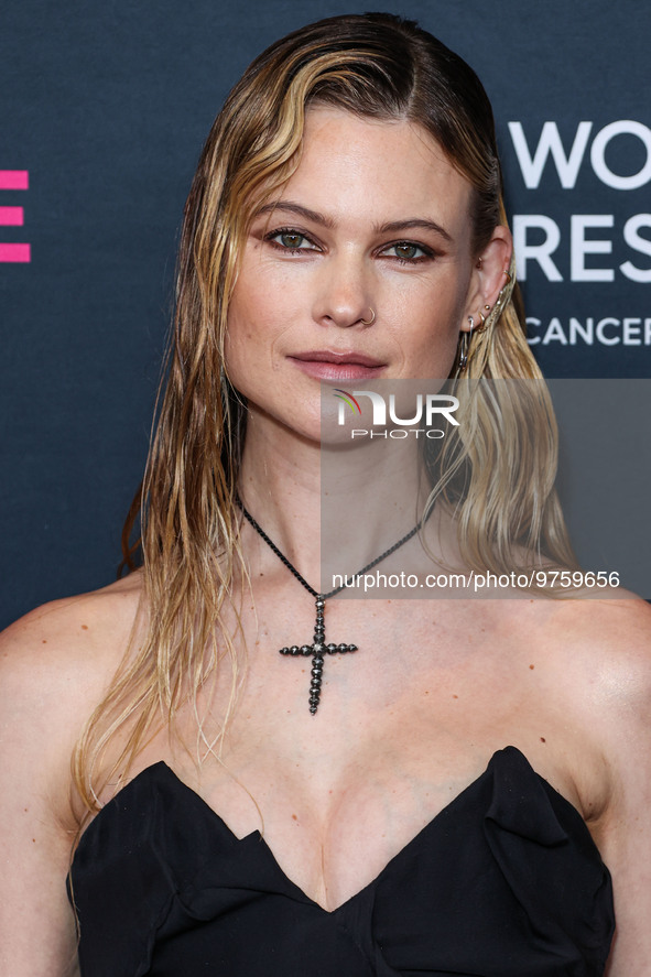 Namibian model Behati Prinsloo arrives at The Women's Cancer Research Fund's An Unforgettable Evening Benefit Gala 2023 held at the Beverly...