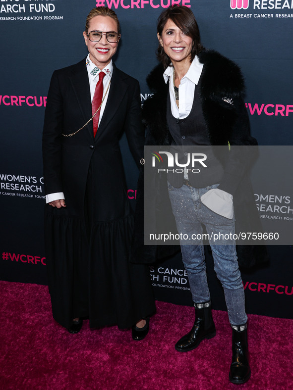 Maria Bello and girlfriend Dominique Crenn arrive at The Women's Cancer Research Fund's An Unforgettable Evening Benefit Gala 2023 held at t...