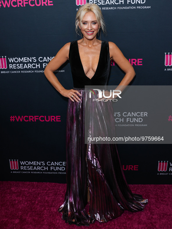 Australian actress and model Nicky Whelan arrives at The Women's Cancer Research Fund's An Unforgettable Evening Benefit Gala 2023 held at t...