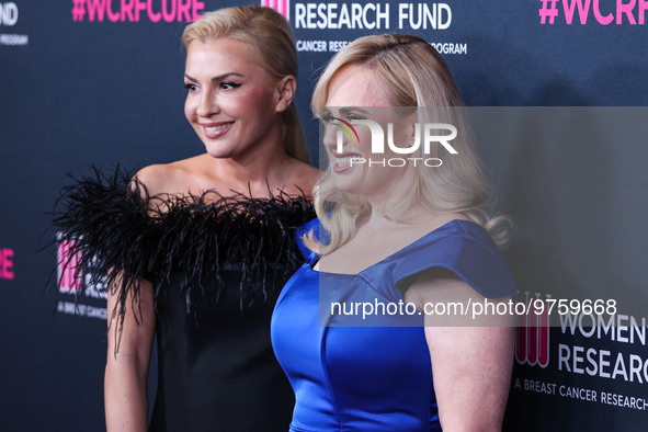 Ramona Agruma and girlfriend/Australian actress Rebel Wilson arrive at The Women's Cancer Research Fund's An Unforgettable Evening Benefit G...