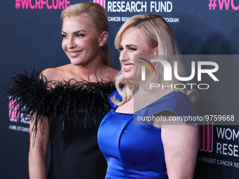 Ramona Agruma and girlfriend/Australian actress Rebel Wilson arrive at The Women's Cancer Research Fund's An Unforgettable Evening Benefit G...