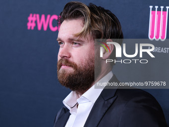 American actor and musician Chord Overstreet arrives at The Women's Cancer Research Fund's An Unforgettable Evening Benefit Gala 2023 held a...