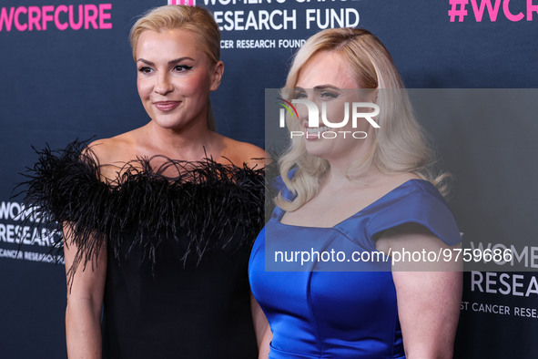 Ramona Agruma and girlfriend/Australian actress Rebel Wilson arrive at The Women's Cancer Research Fund's An Unforgettable Evening Benefit G...