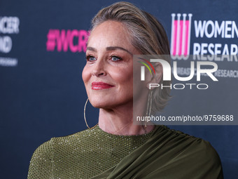 American actress Sharon Stone arrives at The Women's Cancer Research Fund's An Unforgettable Evening Benefit Gala 2023 held at the Beverly W...