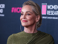 American actress Sharon Stone arrives at The Women's Cancer Research Fund's An Unforgettable Evening Benefit Gala 2023 held at the Beverly W...