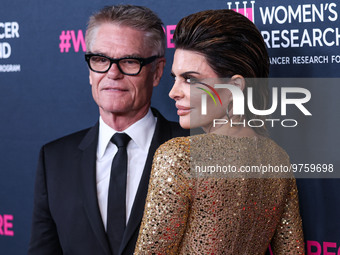 American actor, author and entrepreneur Harry Hamlin and wife/American actress, television personality and model Lisa Rinna arrive at The Wo...