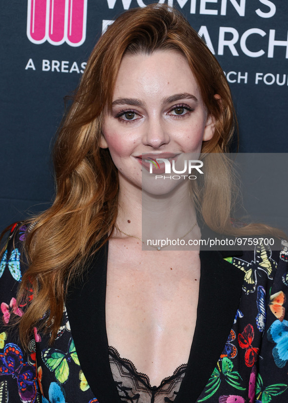 Australian actress Natasha Bassett arrives at The Women's Cancer Research Fund's An Unforgettable Evening Benefit Gala 2023 held at the Beve...