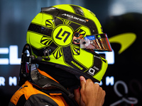 NORRIS Lando (gbr), McLaren F1 Team MCL60, helmet during the Formula 1 STC Saudi Arabian Grand Prix 2023, 2nd round of the 2023 Formula One...