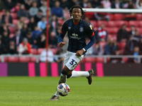 Luton Town's Gabriel Osho during the Sky Bet Championship match between Sunderland and Luton Town at the Stadium Of Light, Sunderland on Sat...