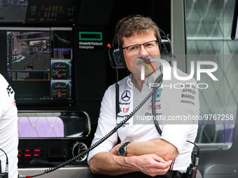 COLE Simon (gbr), Chief Engineer Trackside at Mercedes AMG F1 Team, portrait, during the Formula 1 STC Saudi Arabian Grand Prix 2023, 2nd ro...