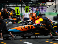 04 NORRIS Lando (gbr), McLaren F1 Team MCL60, action pitlane during the Formula 1 STC Saudi Arabian Grand Prix 2023, 2nd round of the 2023 F...